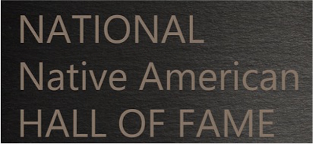Logo for "NATIONAL NATIVE AMERICAN HALL OF FAME"
