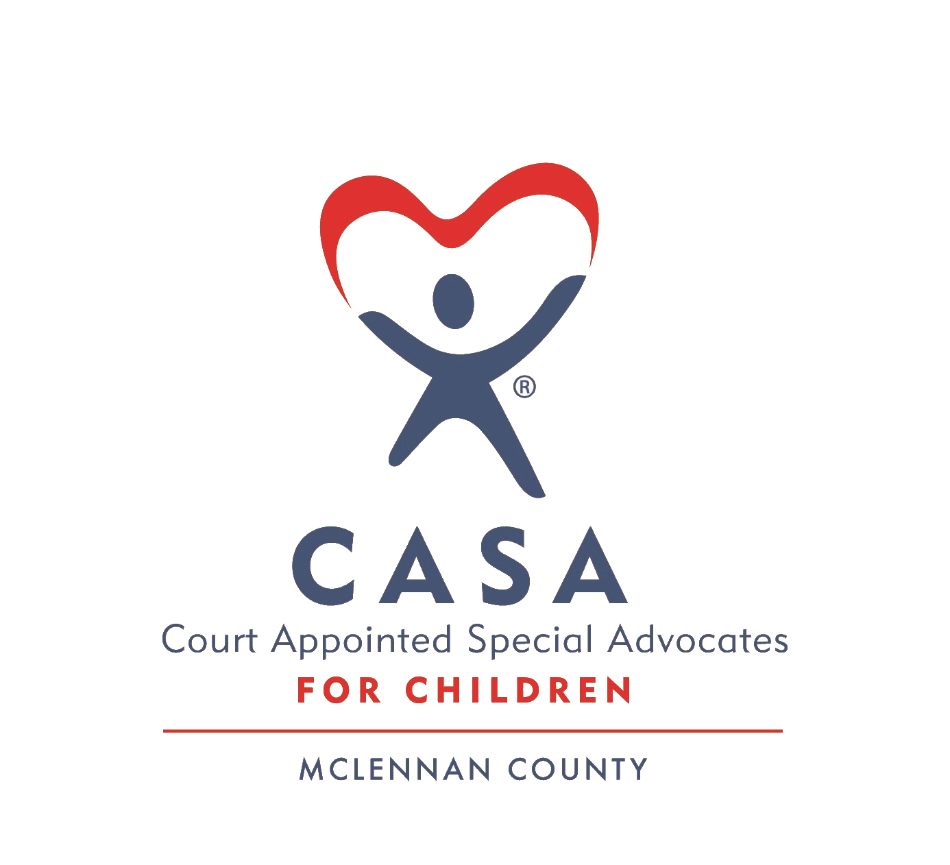 Logo for "CASA OF MCLENNAN COUNTY"
