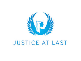 Logo for "JUSTICE AT LAST INC"