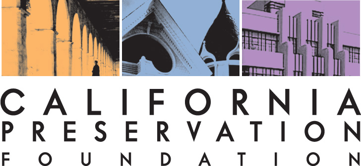 Logo for "CALIFORNIA PRESERVATION FOUNDATION"