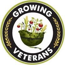 Logo for "GROWING VETERANS"