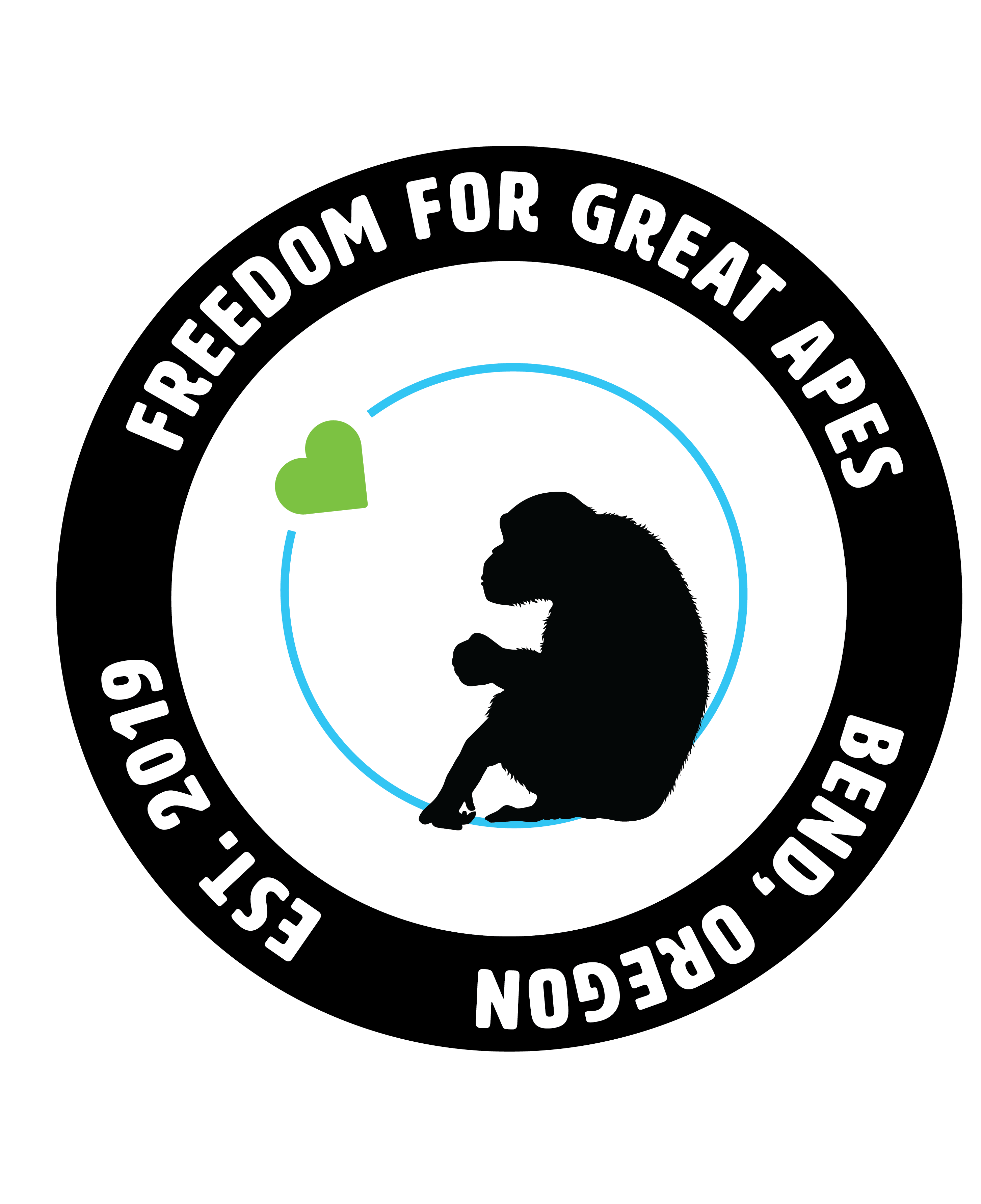 Logo for "FREEDOM FOR GREAT APES INC"