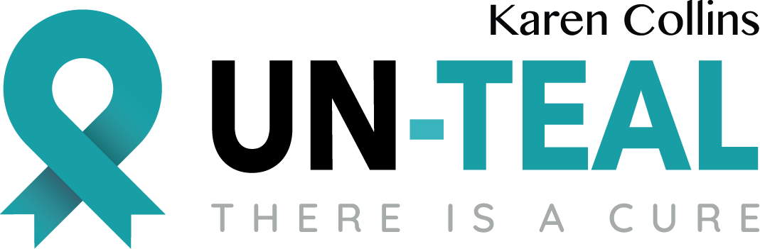 Logo for "KAREN COLLINS UN-TEAL THERE IS A CURE"