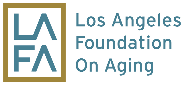 Logo for "LOS ANGELES FOUNDATION ON AGING"