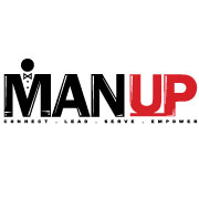 Logo for "MAN UP MENTORING INC"