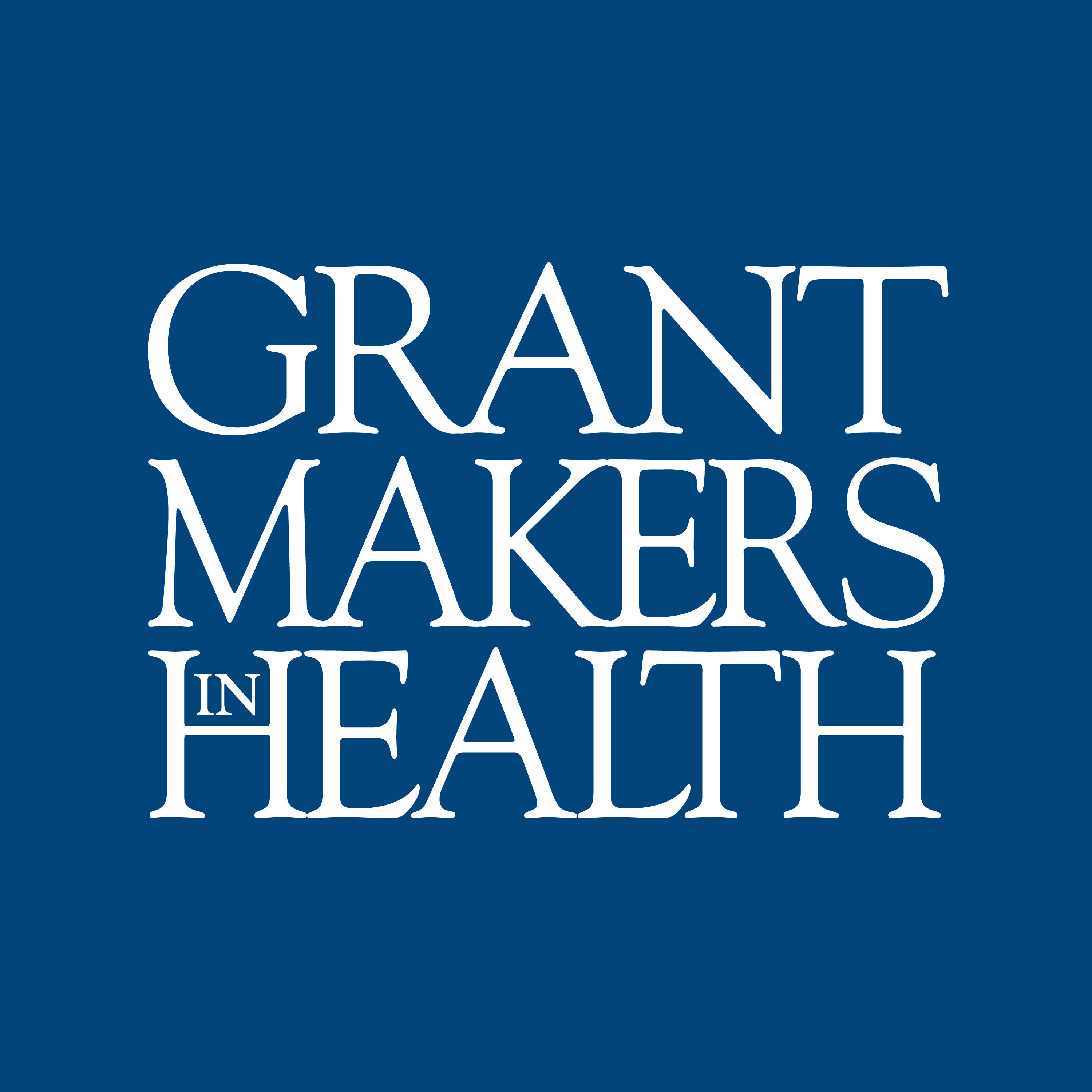 Logo for "GRANTMAKERS IN HEALTH"