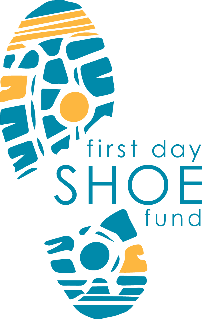 Logo for "FIRST DAY SHOE FUND"