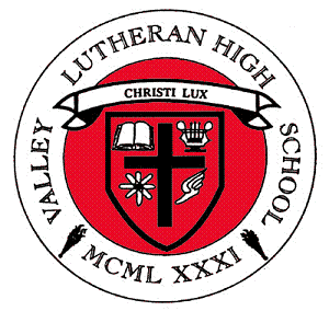 Logo for "VALLEY LUTHERAN HIGH SCHOOL ASSOC"