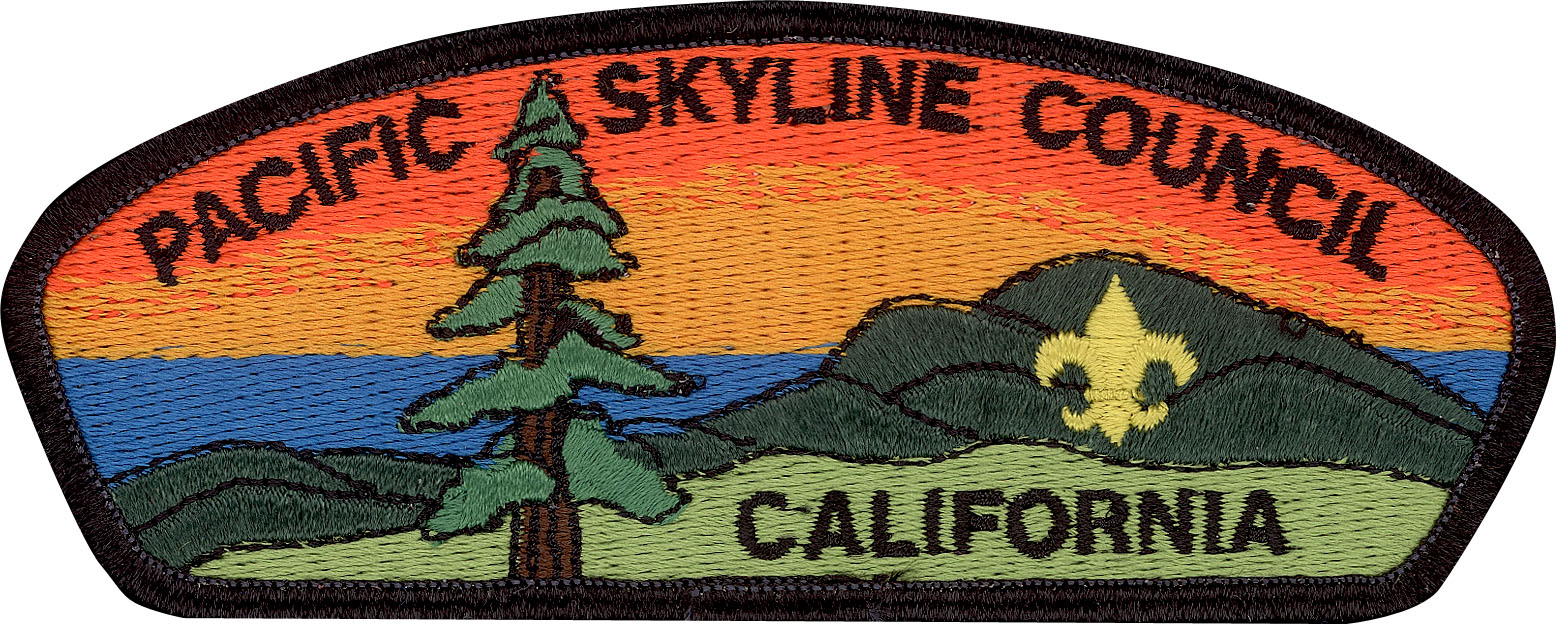 Logo for "PACIFIC SKYLINE COUNCIL BOY SCOUTS OF AMERICA"