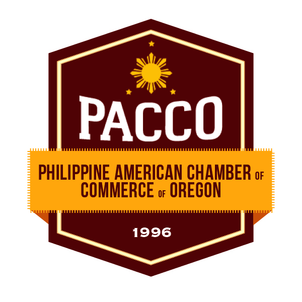 Logo for "PHILIPPINE AMERICAN CHAMBER OF COMMERCE OF OREGON"