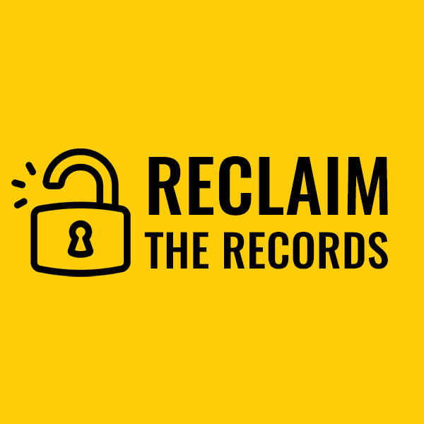Logo for "Reclaim The Records"