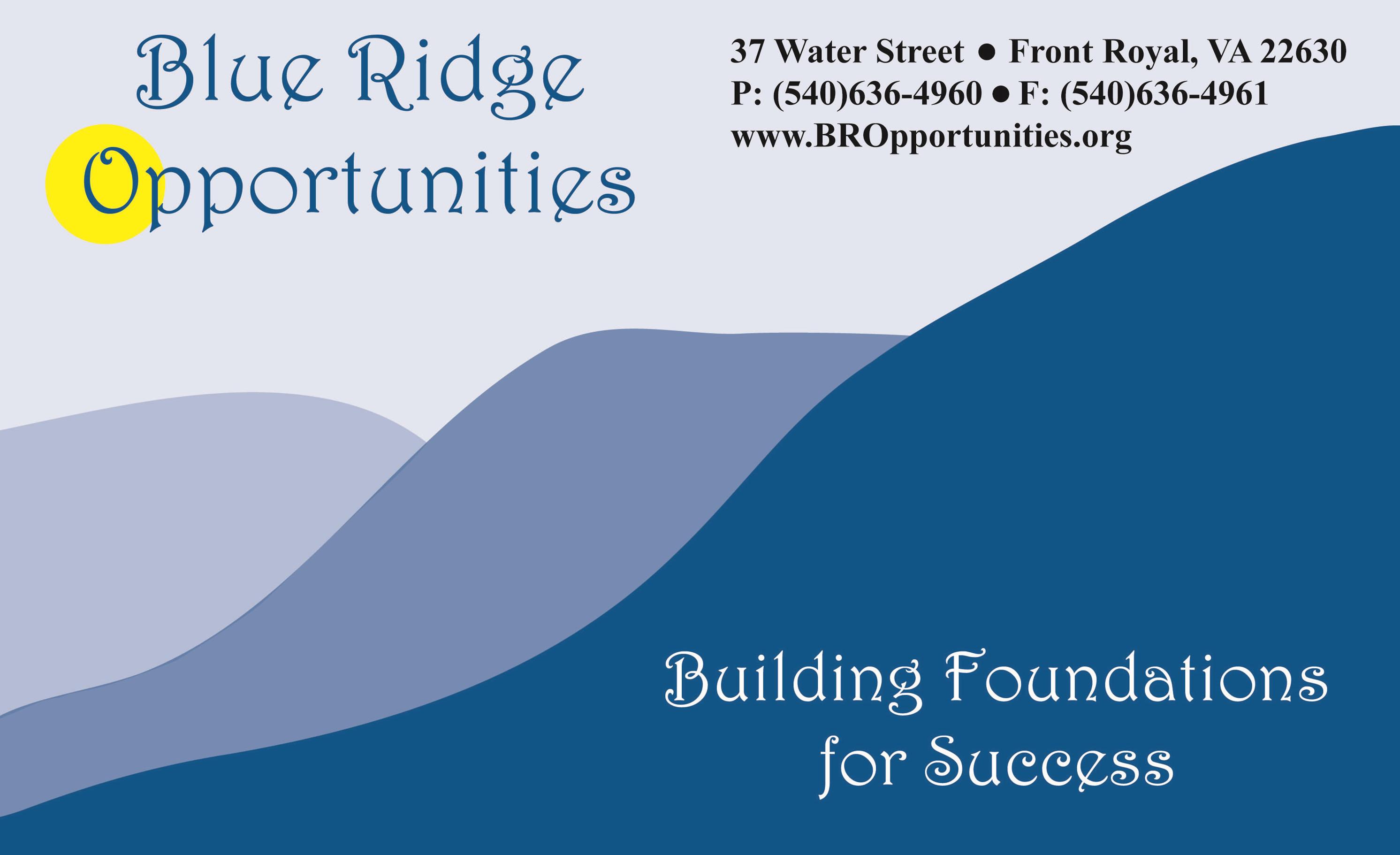 Logo for "Blue Ridge Opportunity Services Inc DBA Blue Ridge Opportunities"