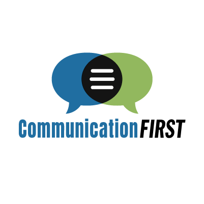 Logo for "COMMUNICATION FIRST"