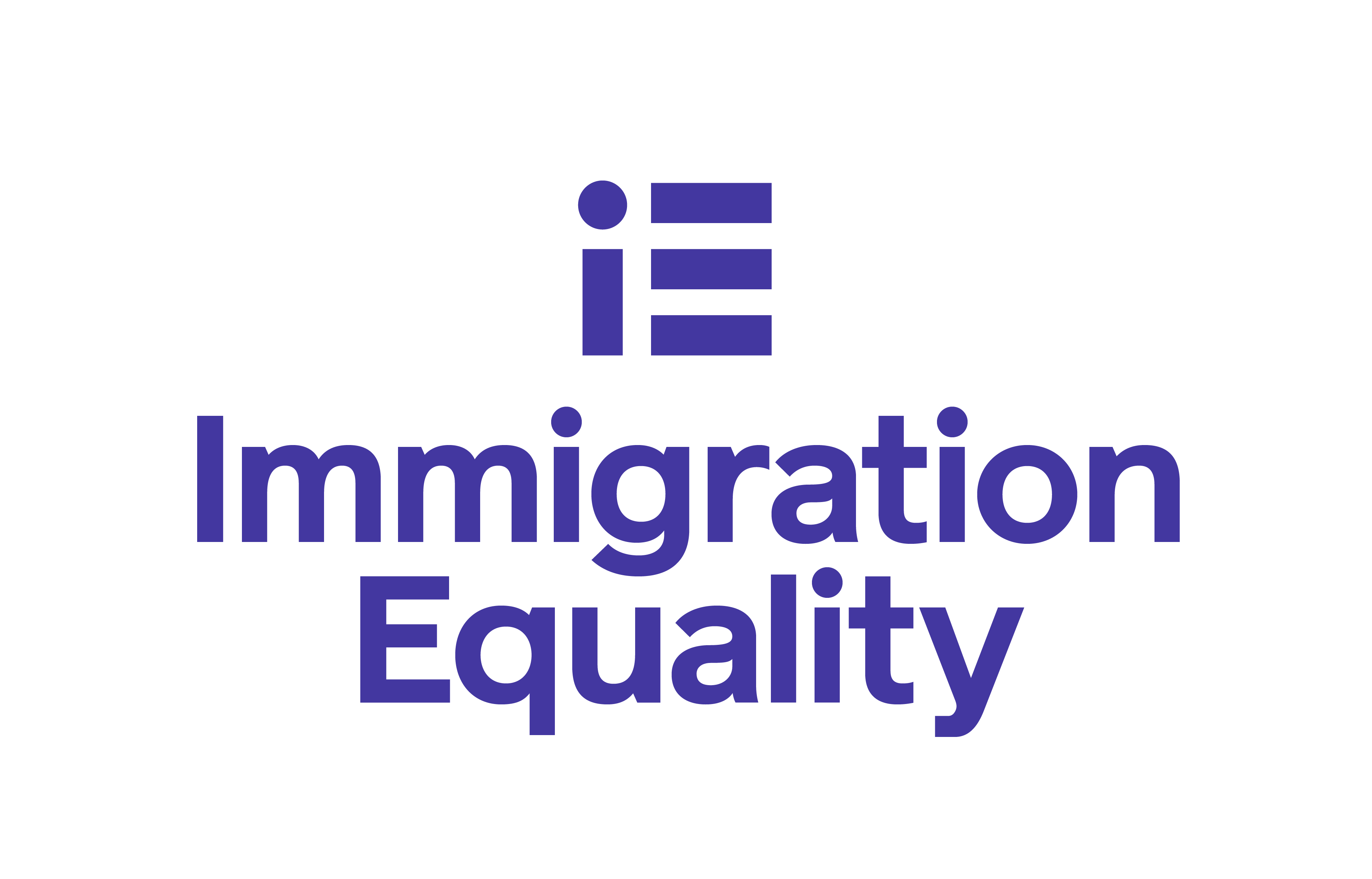 Logo for "IMMIGRATION EQUALITY"