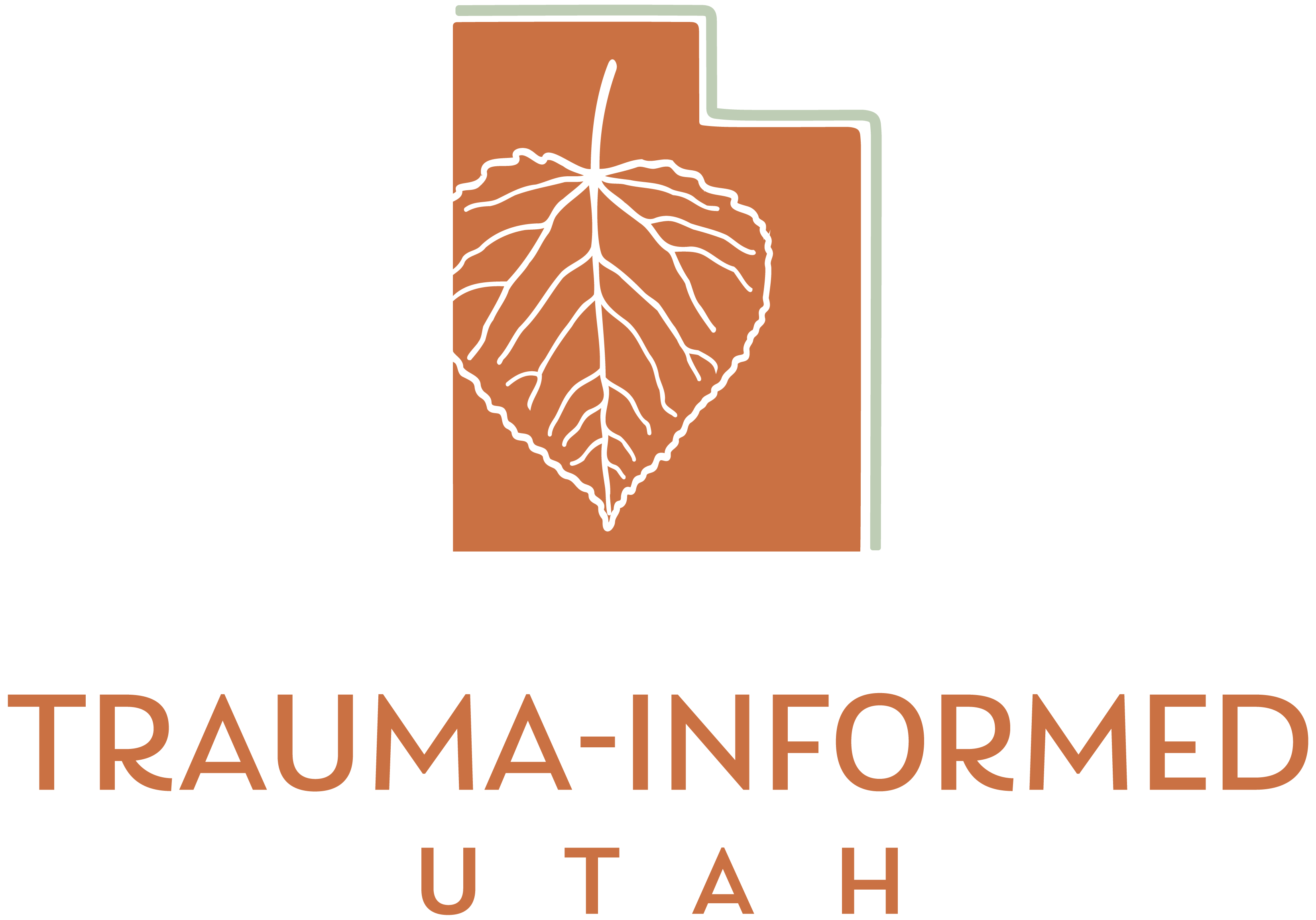 Logo for "TRAUMA-INFORMED UTAH"