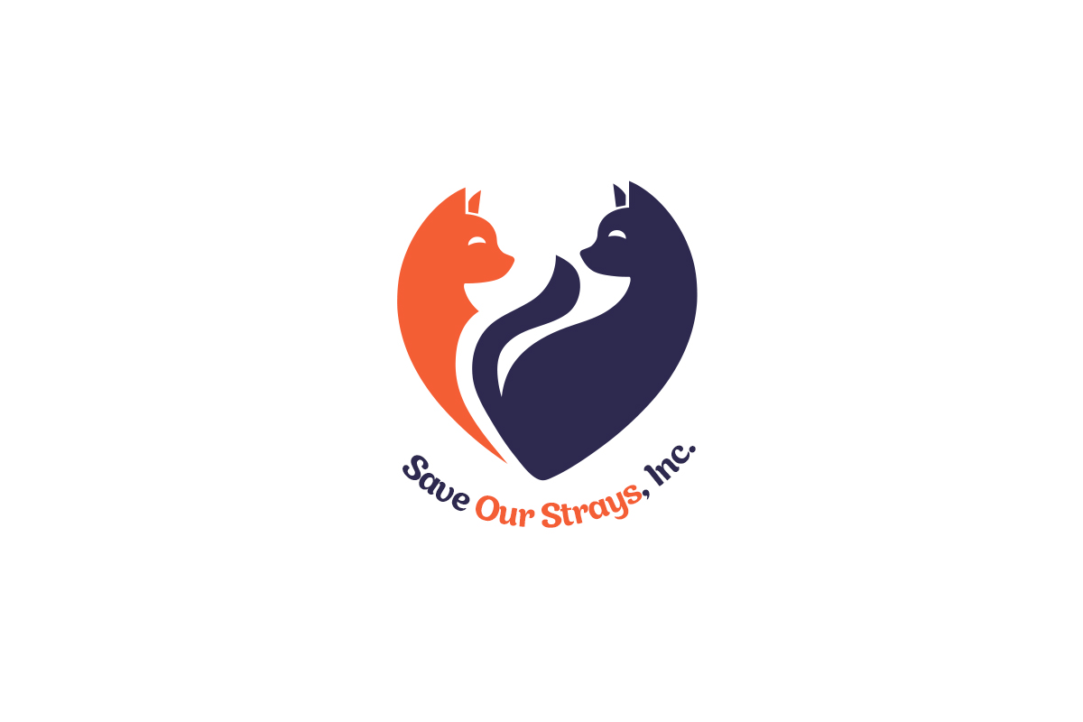 Logo for "SAVE OUR STRAYS INC"