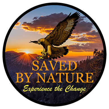 Logo for "SAVED BY NATURE"
