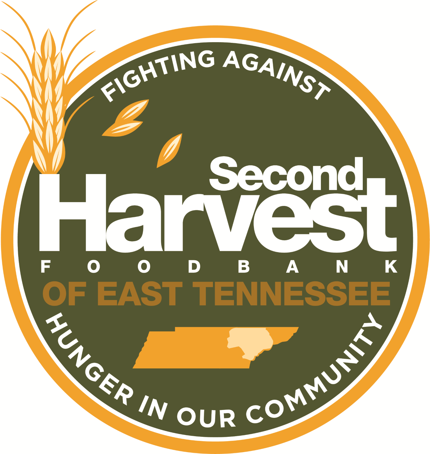 Logo for "SECOND HARVEST FOOD BANK OF EAST TENNESSEE"