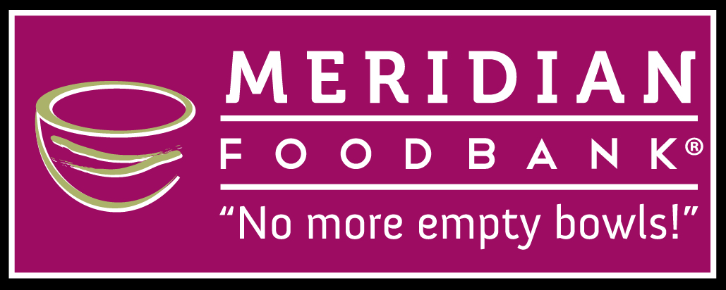 Logo for "MERIDIAN FOOD BANK INC"