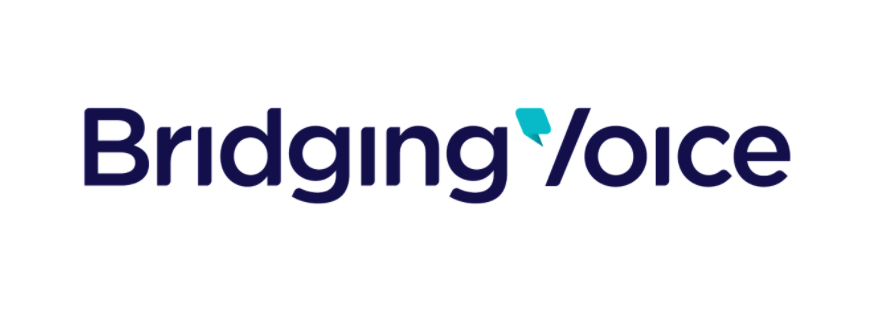Logo for "BRIDGING VOICE INC"