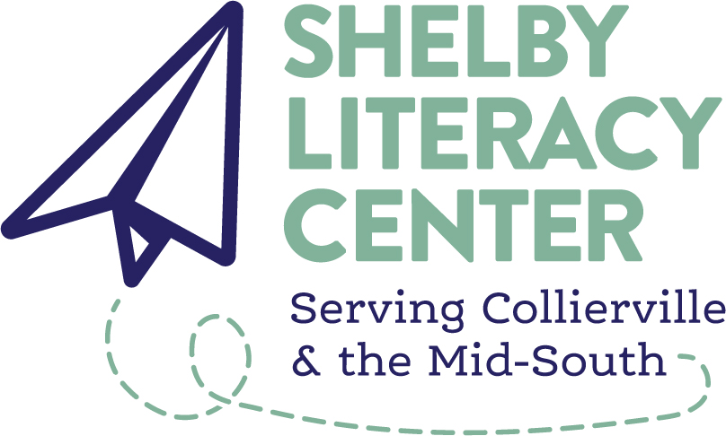 Logo for "SHELBY LITERACY CENTER"