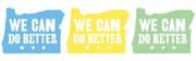 Logo for "WE CAN DO BETTER"