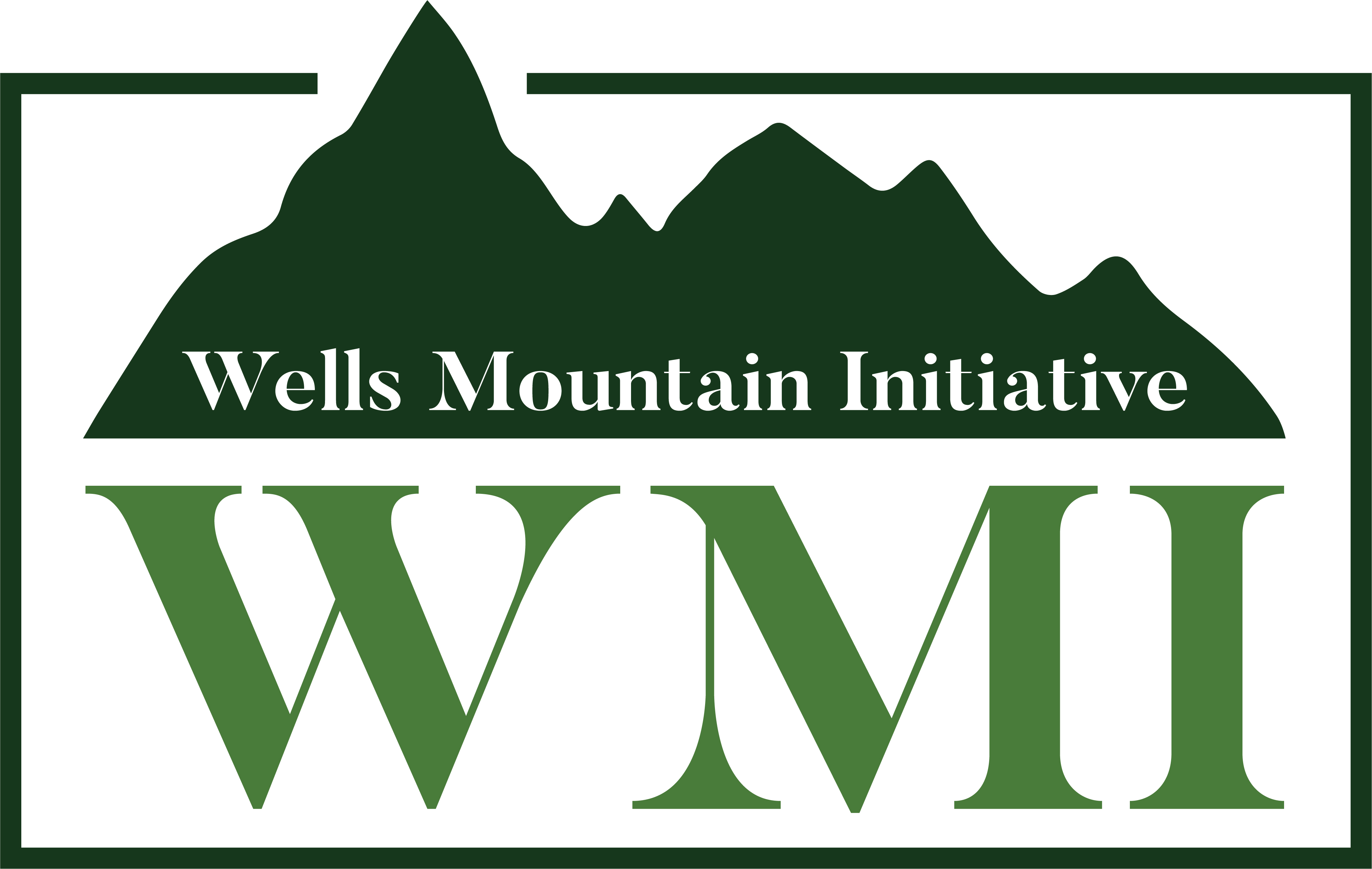 Logo for "WELLS MOUNTAIN INITIATIVE INC"