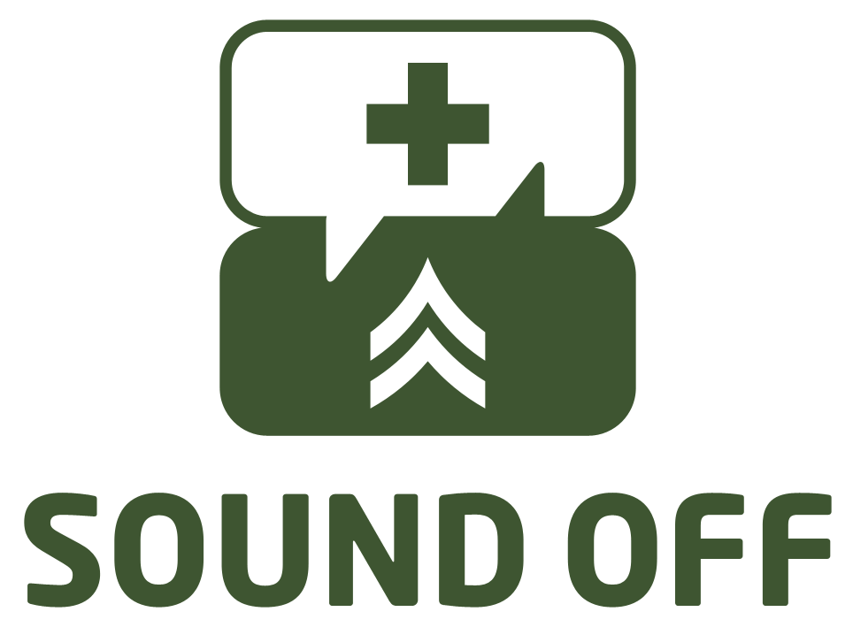 Logo for "SOUND OFF"