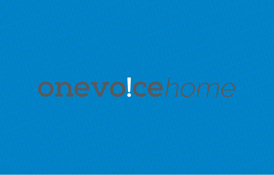 Logo for "ONE VOICE HOME"