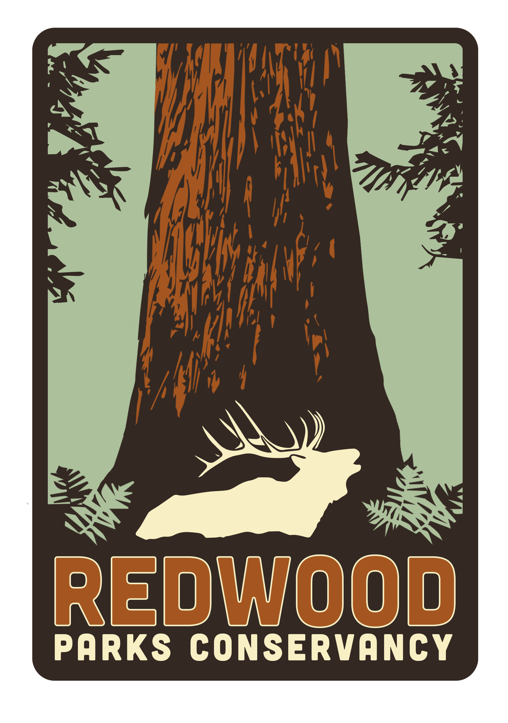 Logo for "REDWOOD PARKS CONSERVANCY"
