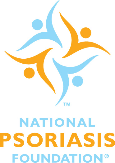 Logo for "NATIONAL PSORIASIS FOUNDATION"