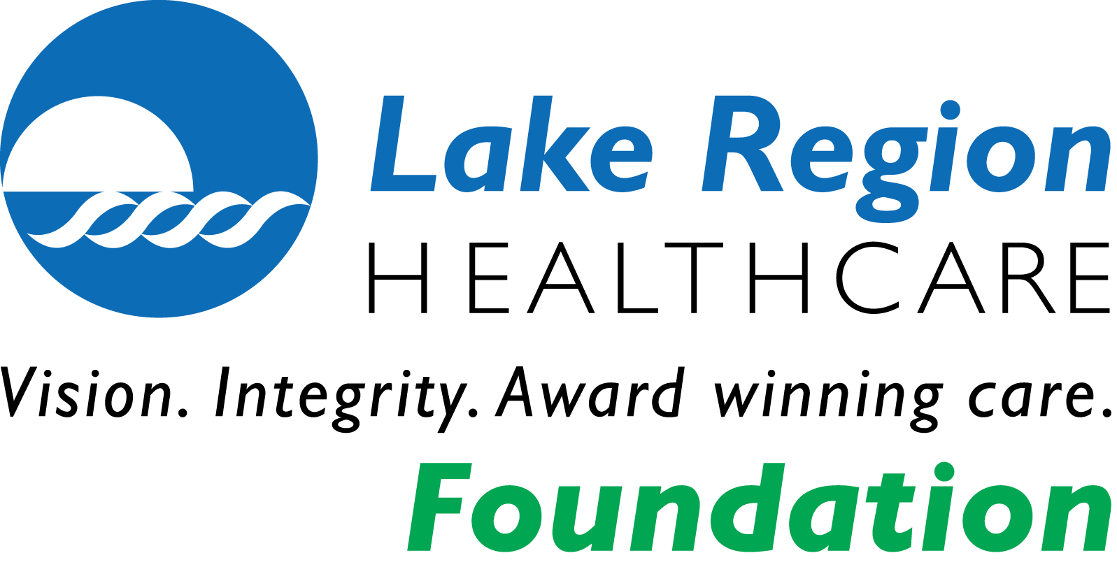 Logo for "LAKE REGION HEALTHCARE FOUNDATION"
