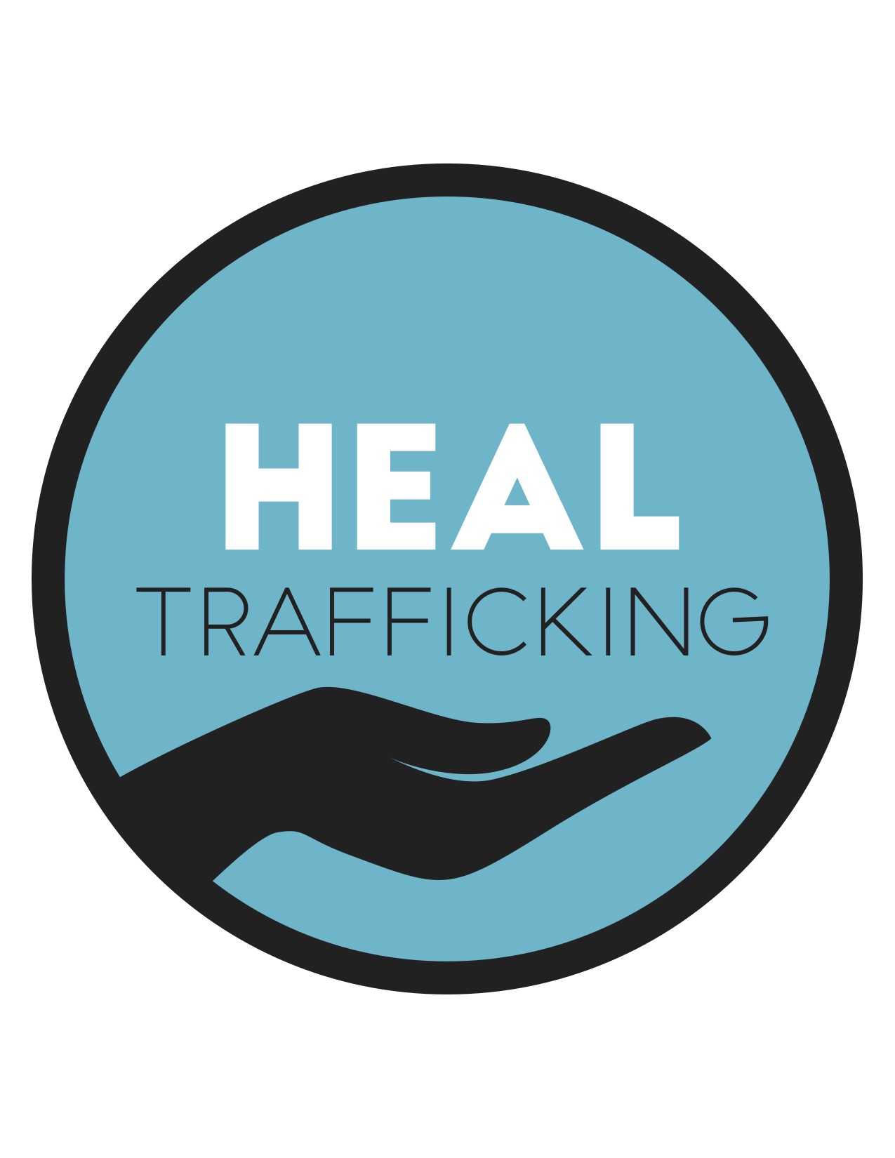 Logo for "HEAL TRAFFICKING INC"