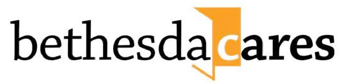 Logo for "BETHESDA CARES INC"