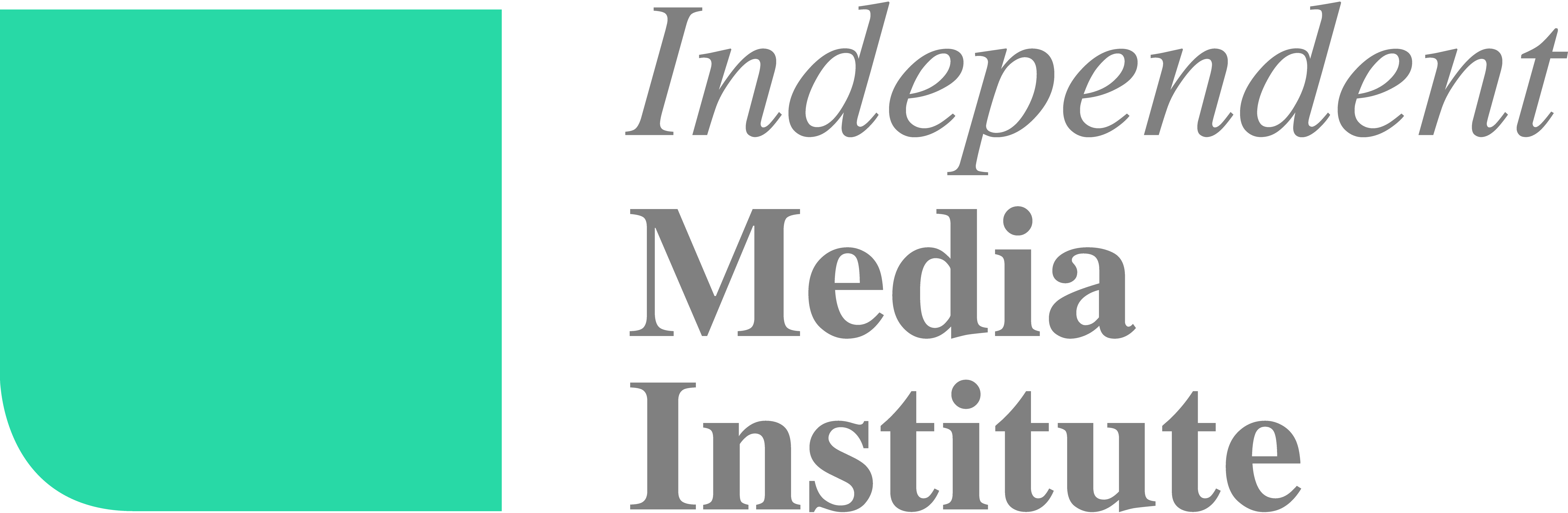 Logo for "Independent Media Institute"
