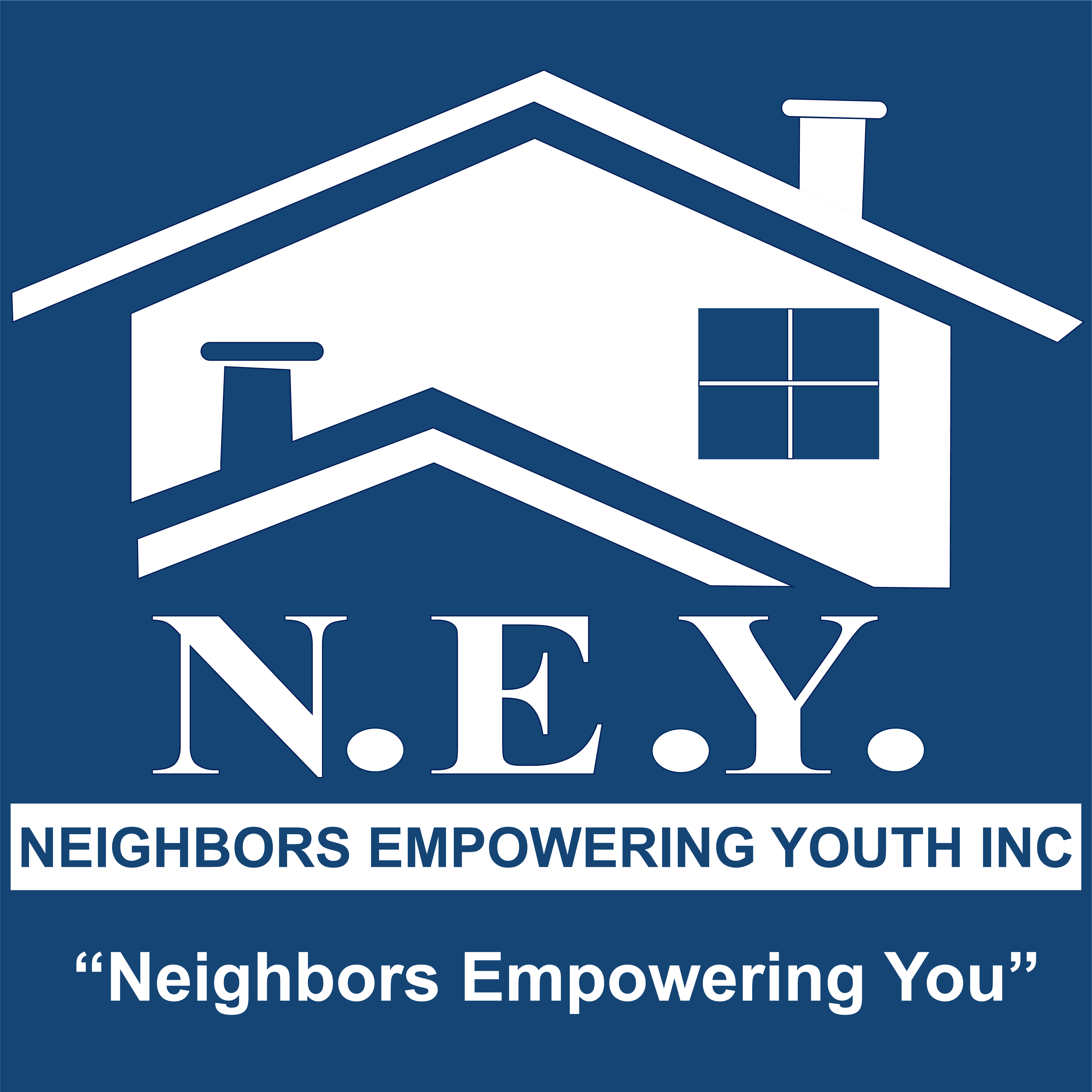 Logo for "NEIGHBORS EMPOWERING YOUTH N E Y"