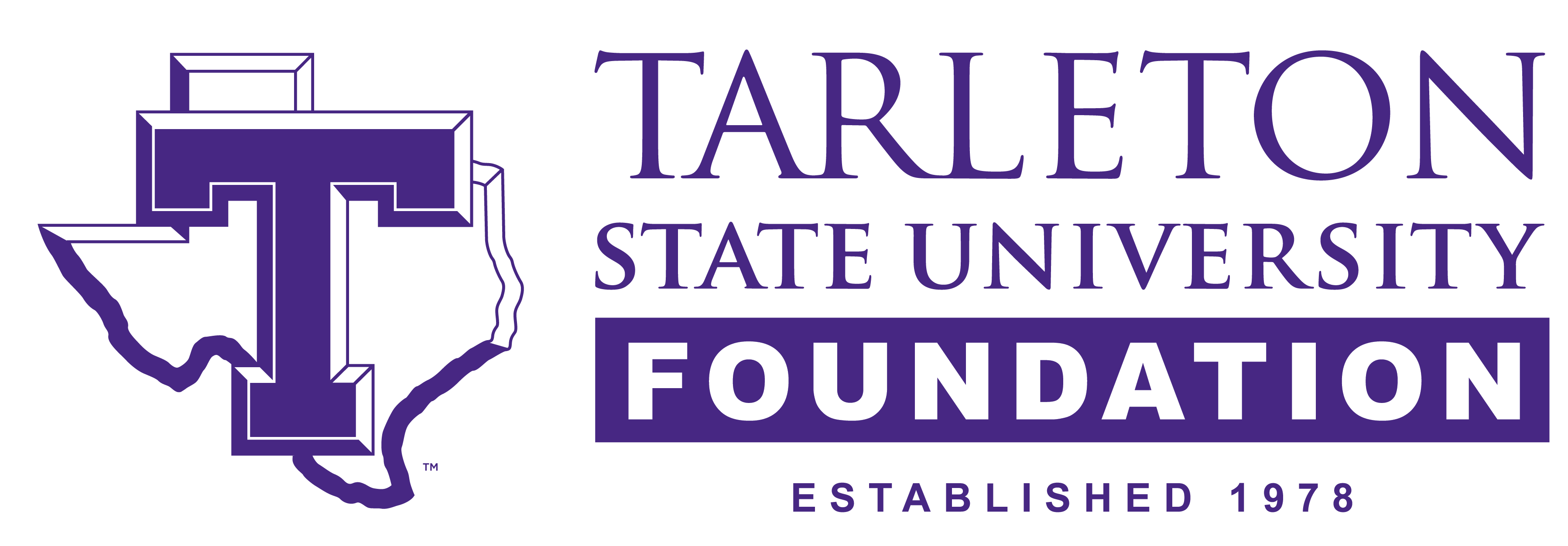 Logo for "TARLETON STATE UNIVERSITY FOUNDATION"