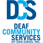 Logo for "Deaf Community Services of San Diego Inc"