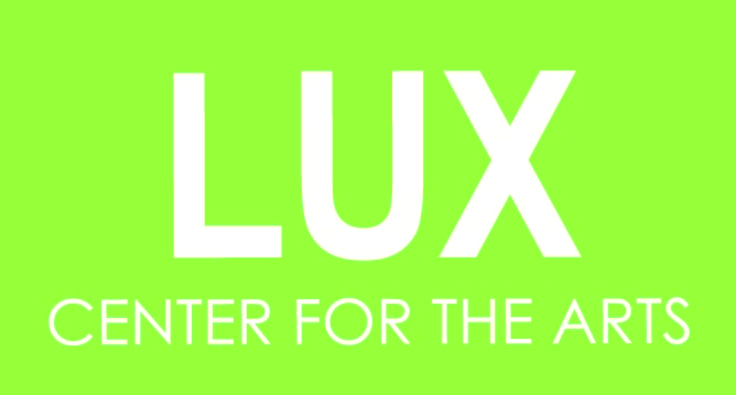 Logo for "LUX CENTER FOR THE ARTS"