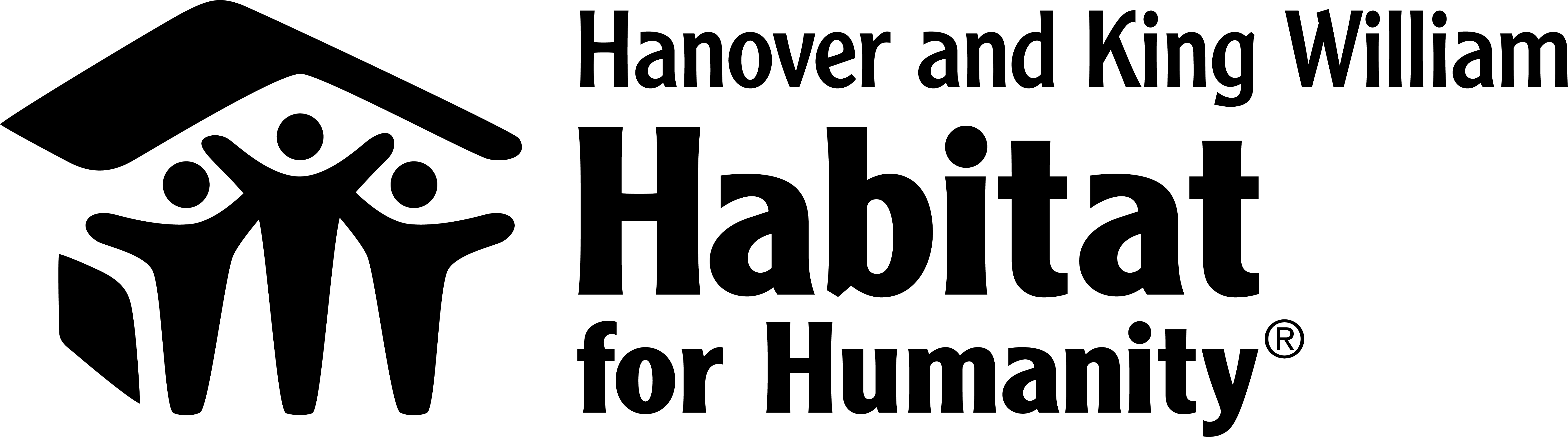 Logo for "HANOVER AND KING WILLIAM HABITAT FOR HUMANITY"