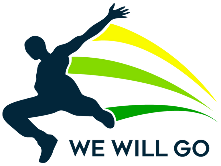 Logo for "WE WILL GO"