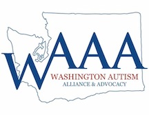 Logo for "WASHINGTON AUTISM ALLIANCE & ADVOCACY"