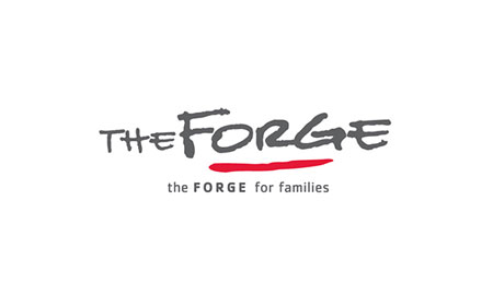 Logo for "THE FORGE FOR FAMILIES"