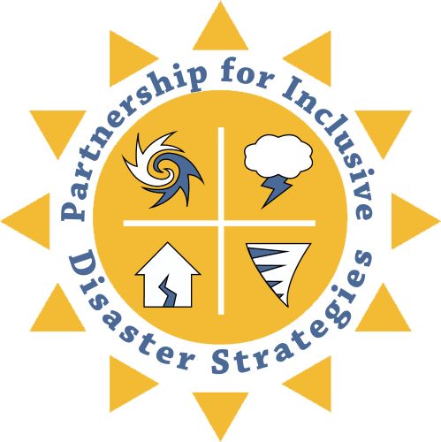 Logo for "THE PARTNERSHIP FOR INCLUSIVE DISASTER STRATEGIES"