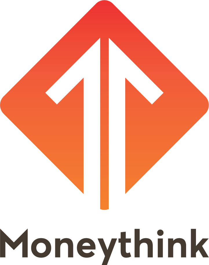 Logo for "MONEYTHINK"