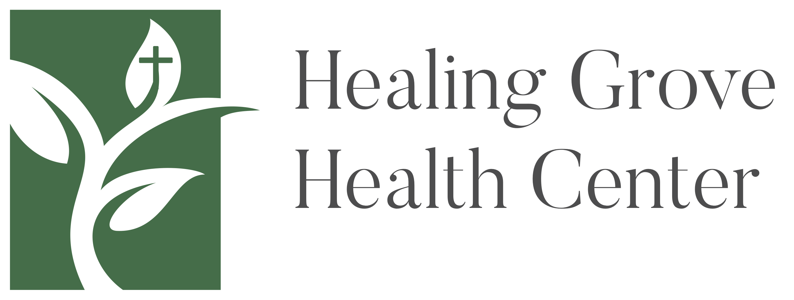 Logo for "HEALING GROVE HEALTH CENTER FOUNDATION INC"