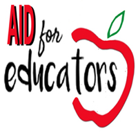 Logo for "AID FOR EDUCATORS"