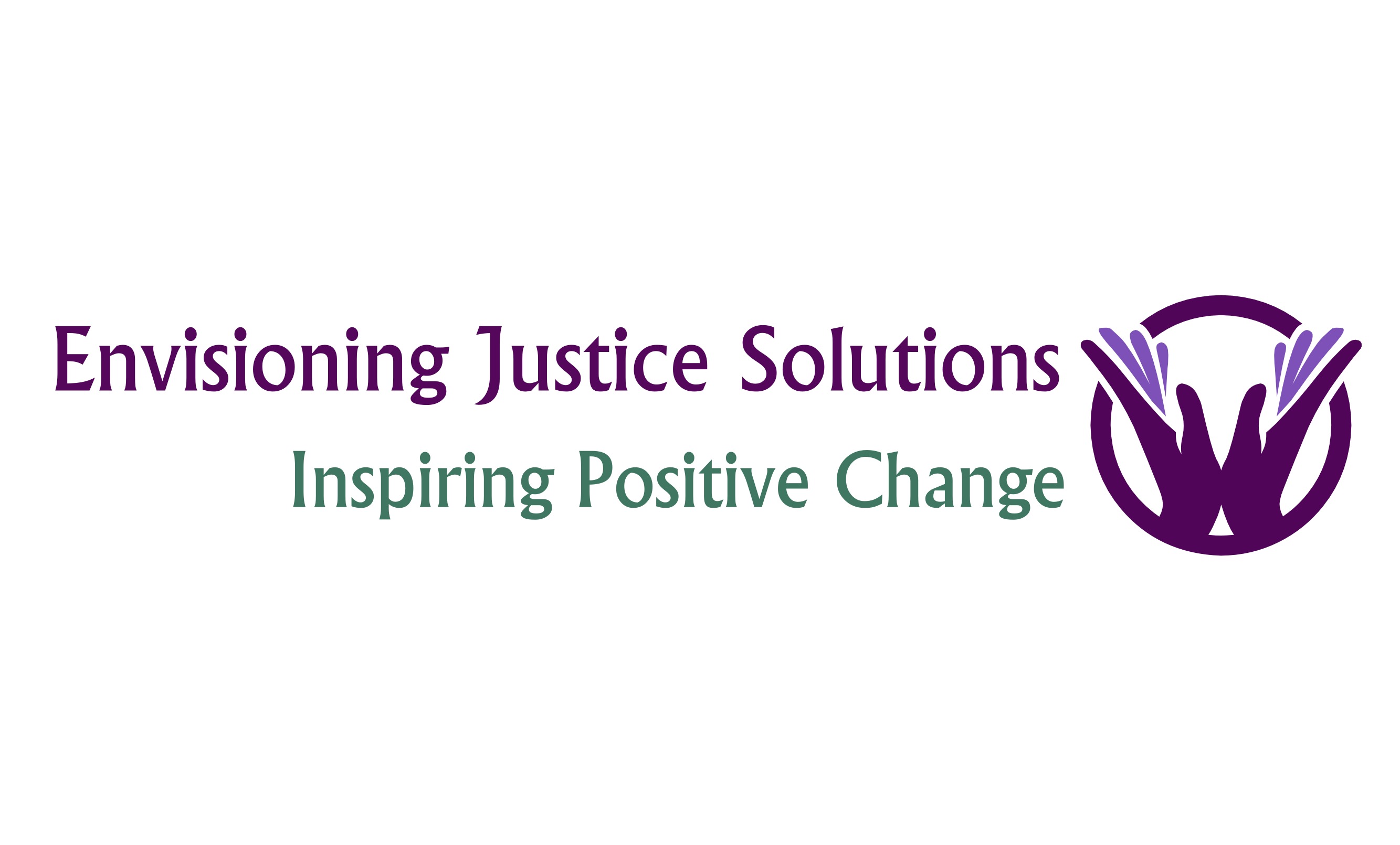Logo for "ENIVISONING JUSTICE SOLUTIONS INC"