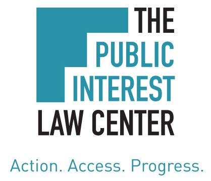 Logo for "THE PUBLIC INTEREST LAW CENTER"