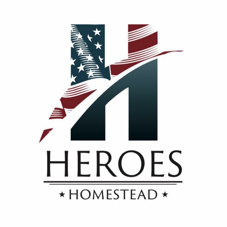 Logo for "HEROES HOMESTEAD"
